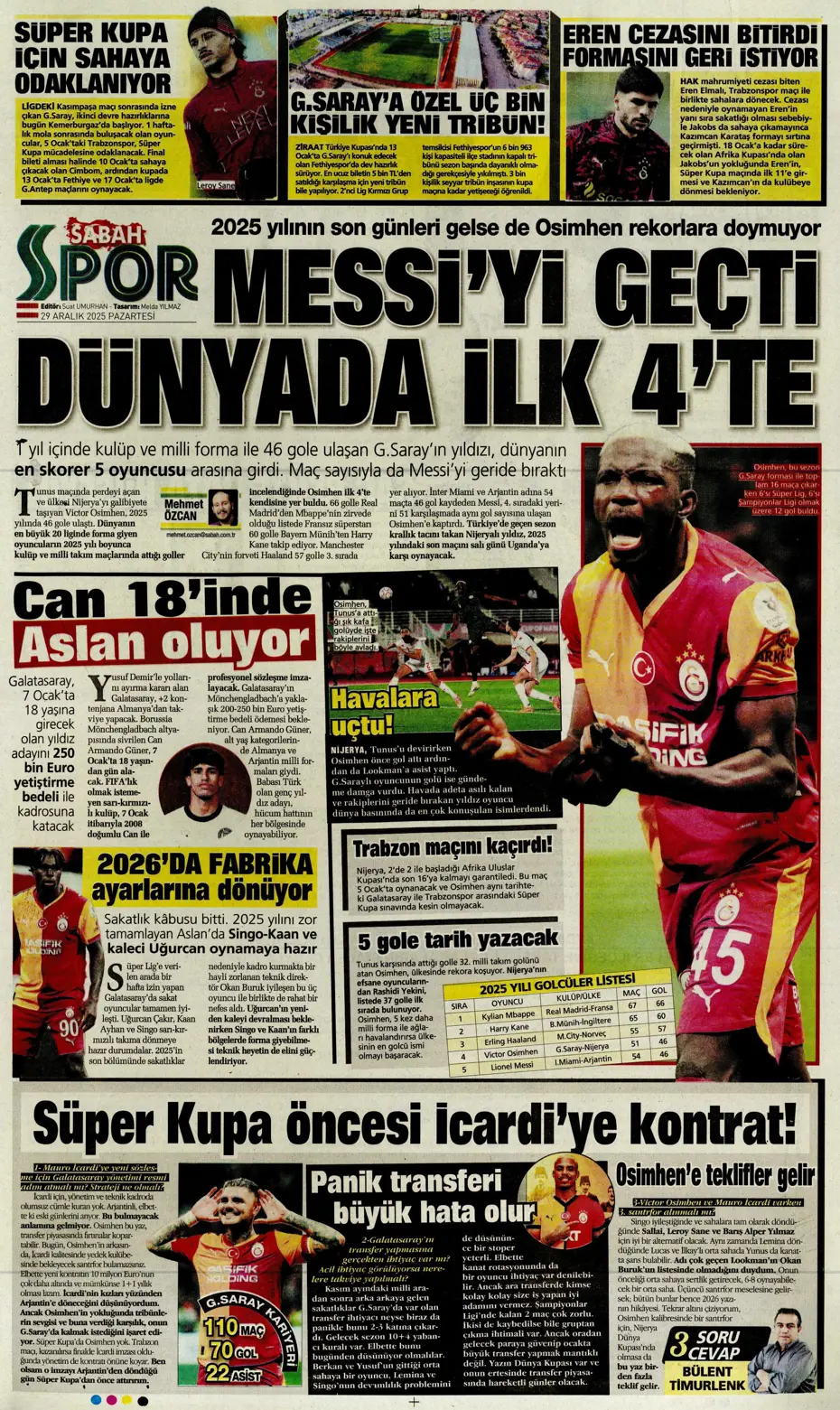 "Fenerbahçe'nin büyük umutlarla transfer ettiği isim Galatasaray'a" | Sporun manşetleri - 10