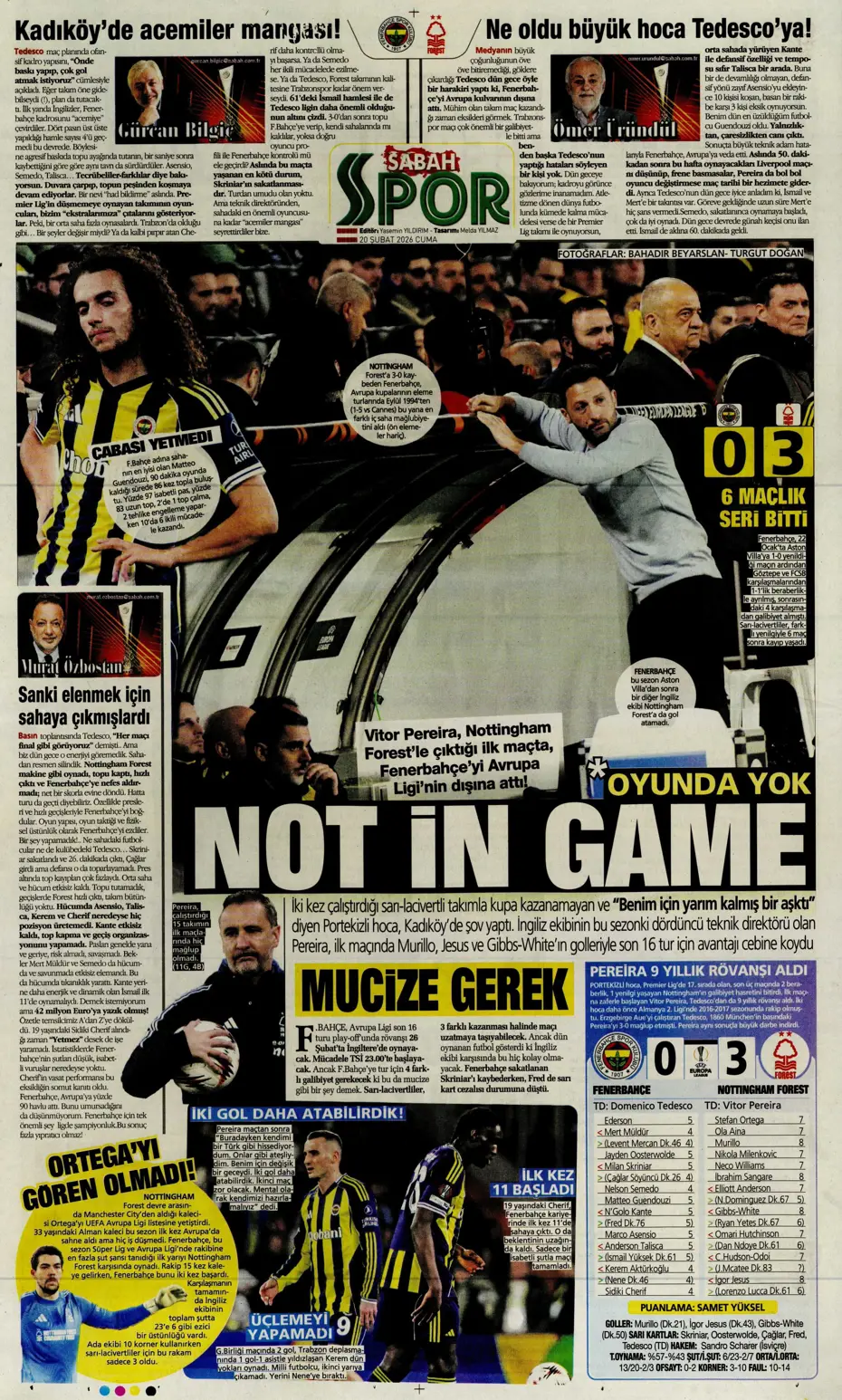 "Vitor Pereira Fenerbahçe'yi mat etti" | Sporun manşetleri - 26