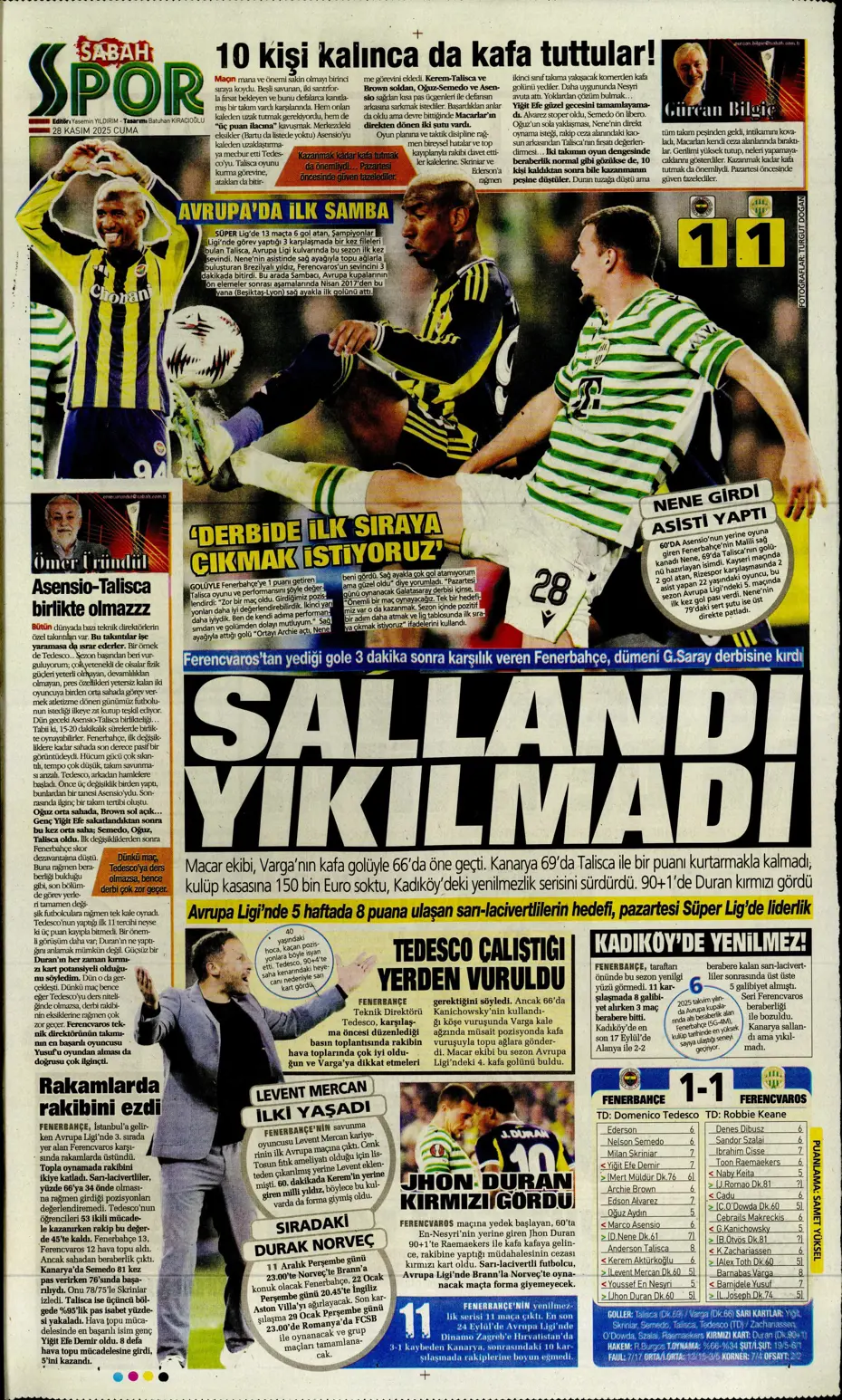 "Avrupa'nın lideri Samsunspor" | Sporun manşetleri - 10