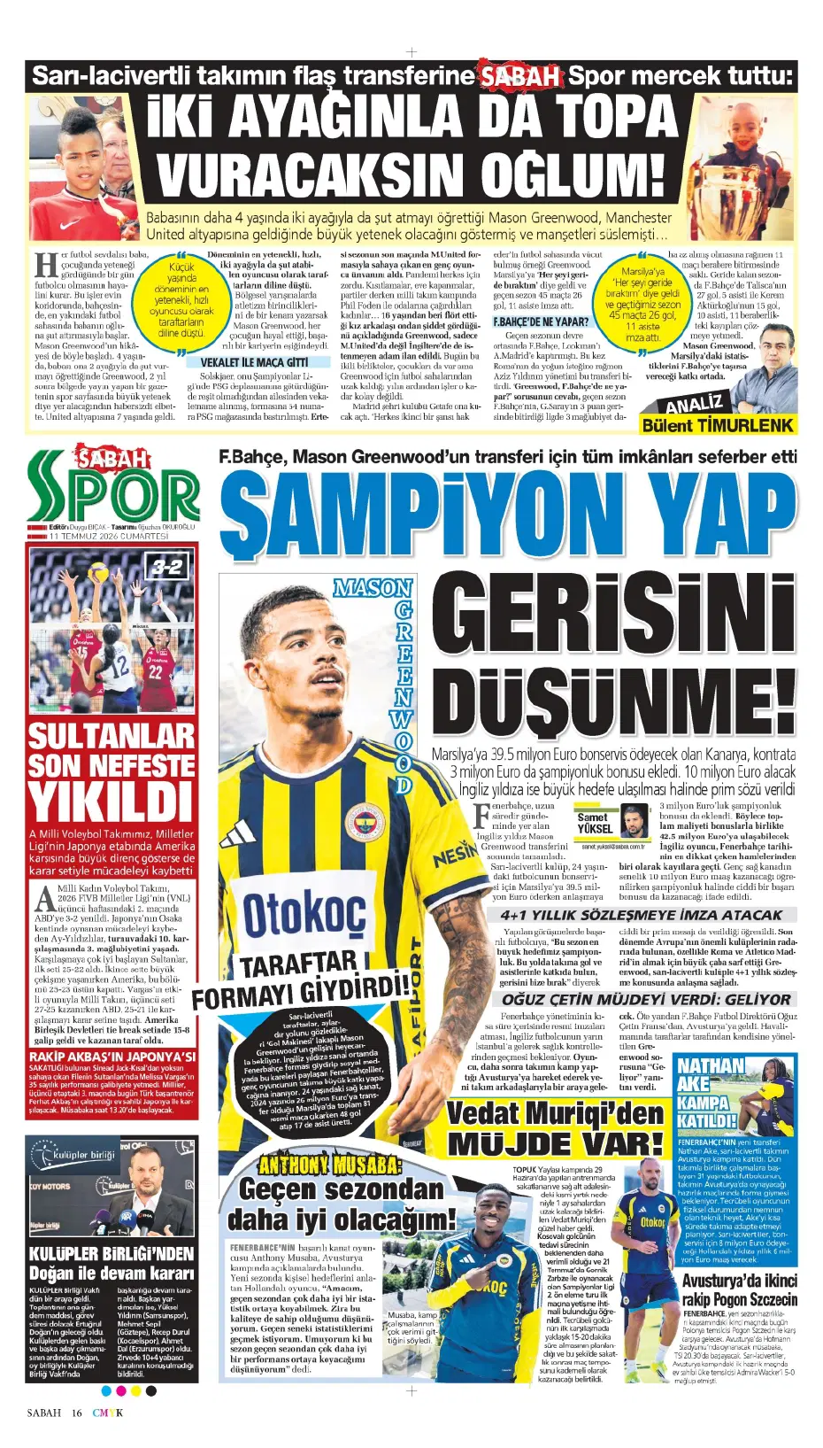 Kerem Aktürkoğlu için rekor teklif | Sporun manşetleri - 17