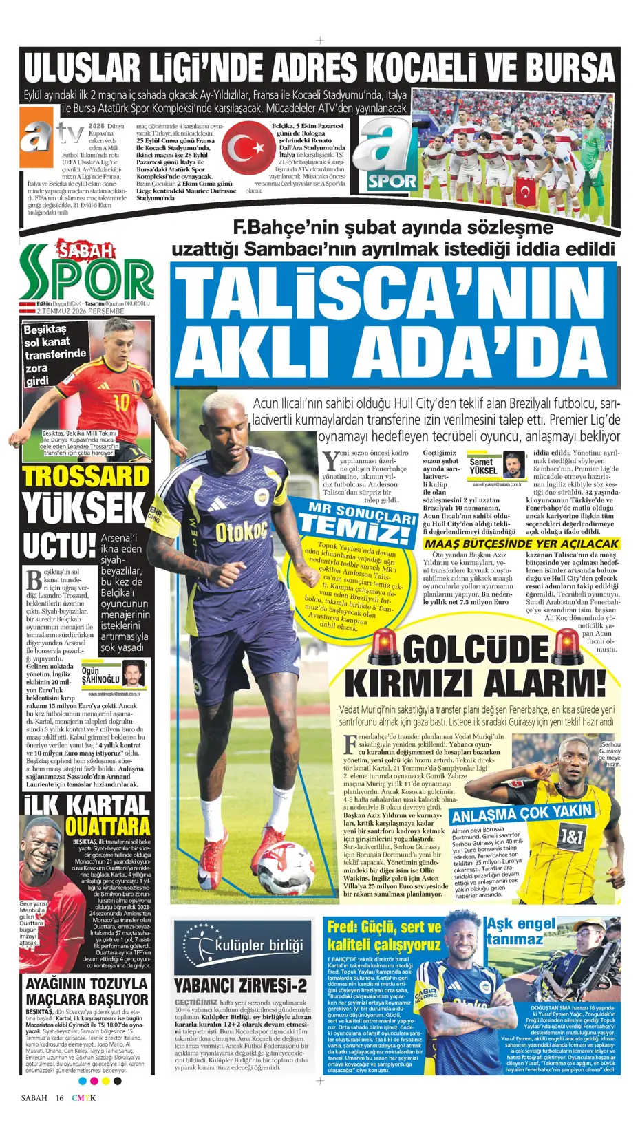 Fenerbahçe'den şok Malang Sarr kararı! Anlaşma sağlanmışken yüz çevrildi | Sporun manşetleri - 20 Fenerbahçe'den şok Malang Sarr kararı! Anlaşma sağlanmışken yüz çevrildi | Sporun manşetleri - 20