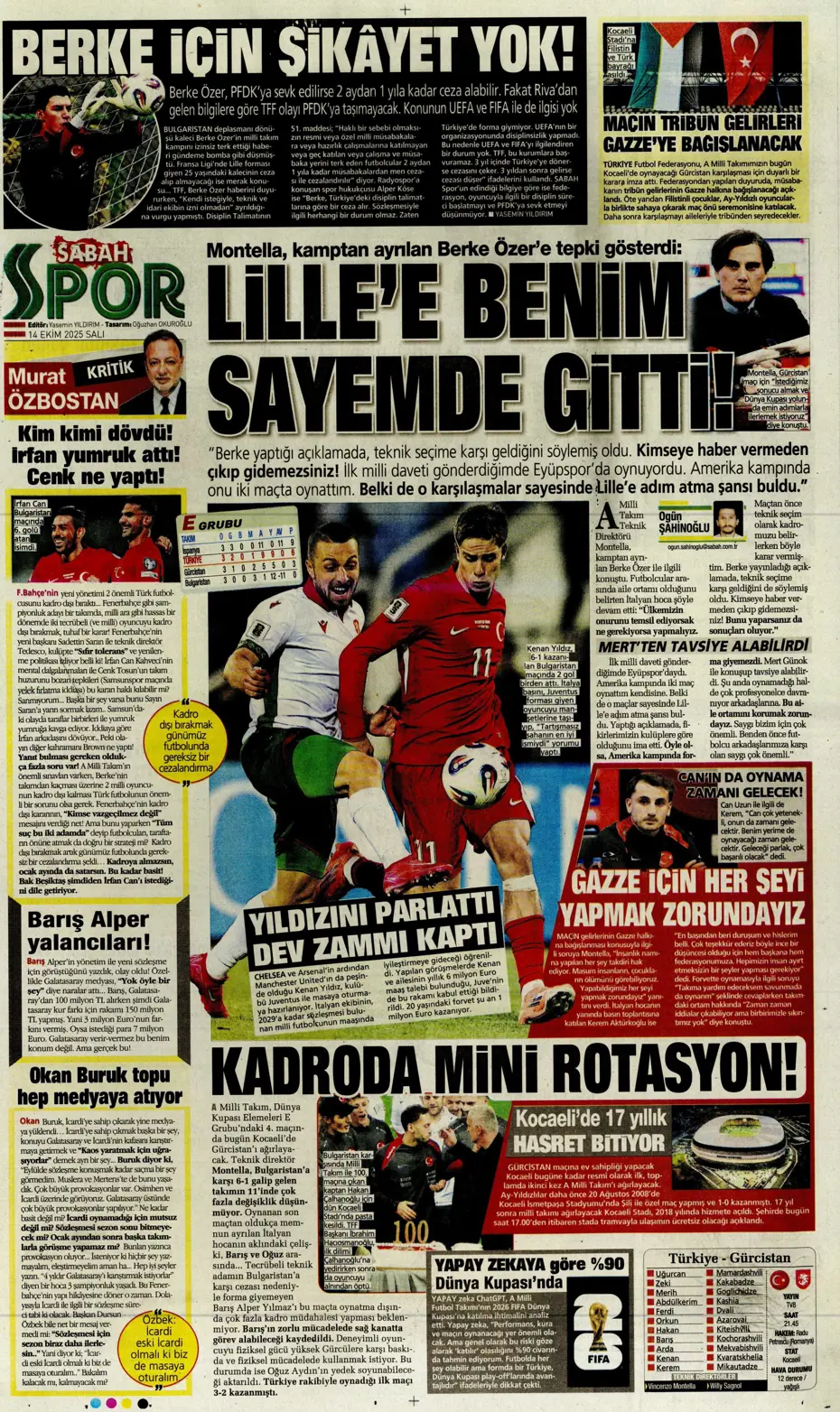 "Beşiktaş'ta İrfan Can Kahveci sürprizi" | Sporun manşetleri - 10 "Beşiktaş'ta İrfan Can Kahveci sürprizi" | Sporun manşetleri - 10