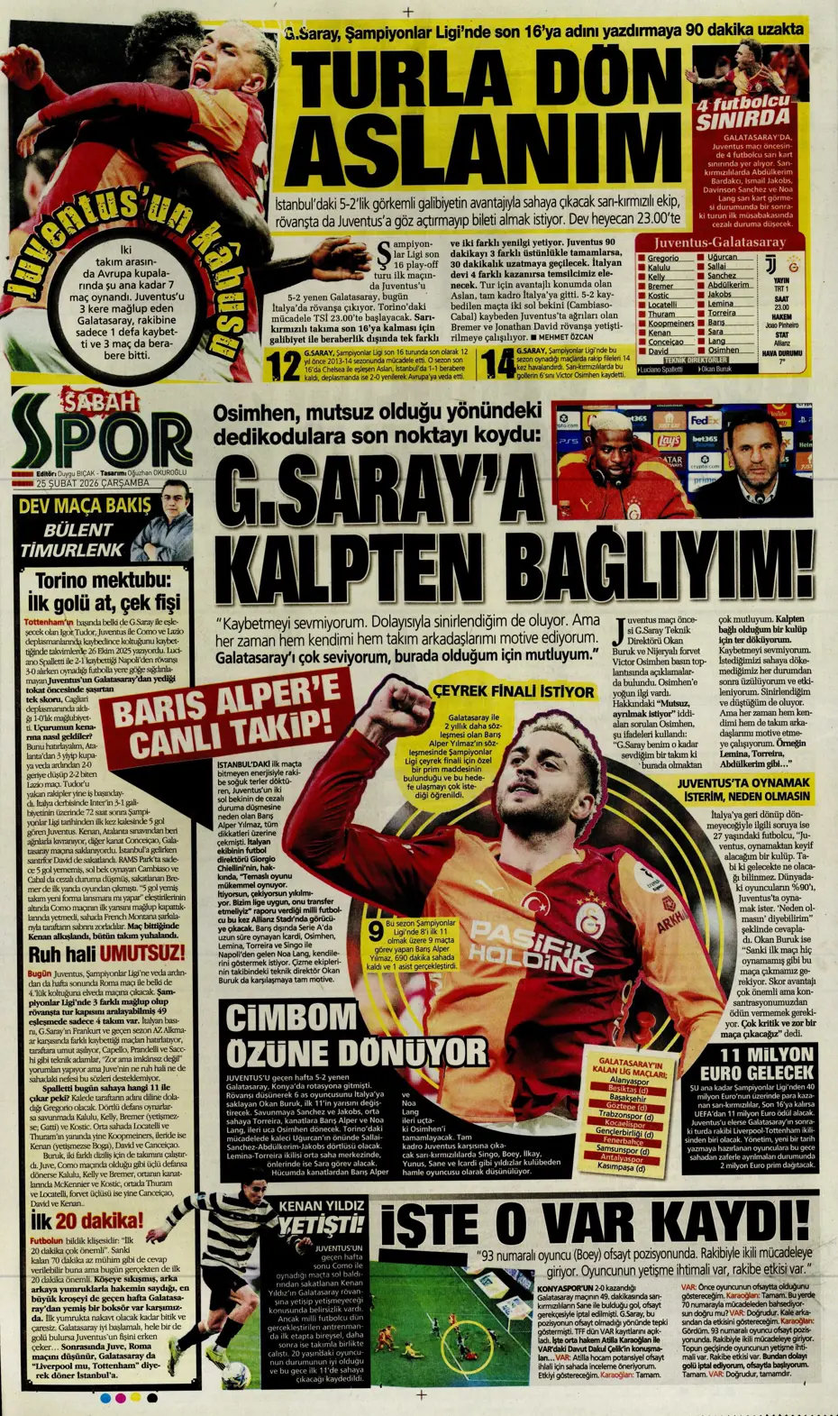 "Fenerbahçe'de Vedat Muriqi sürprizi yaşanıyor" | Sporun manşetleri - 11