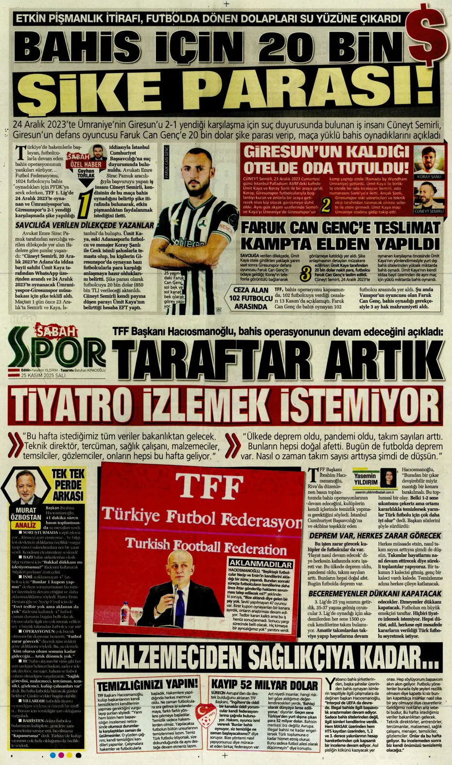 "Fenerbahçe'ye sürpriz golcü: Franculino Dju" | Sporun manşetleri - 11 "Fenerbahçe'ye sürpriz golcü: Franculino Dju" | Sporun manşetleri - 11