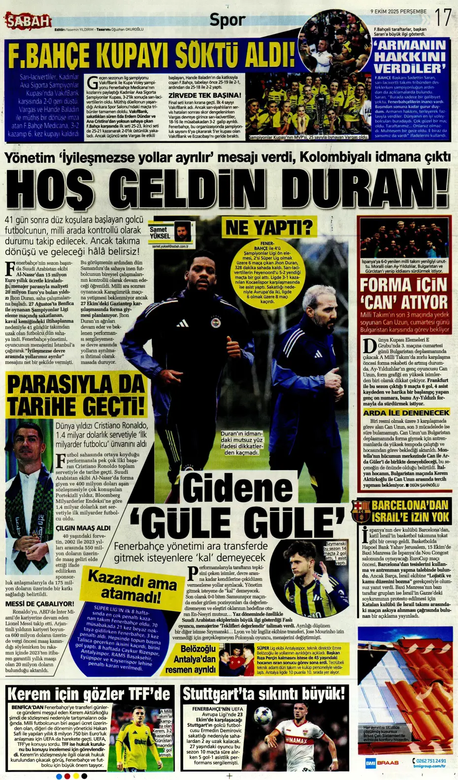"Fenerbahçe, Tedesco'yla ilgili kararını verdi" | Sporun manşetleri - 9