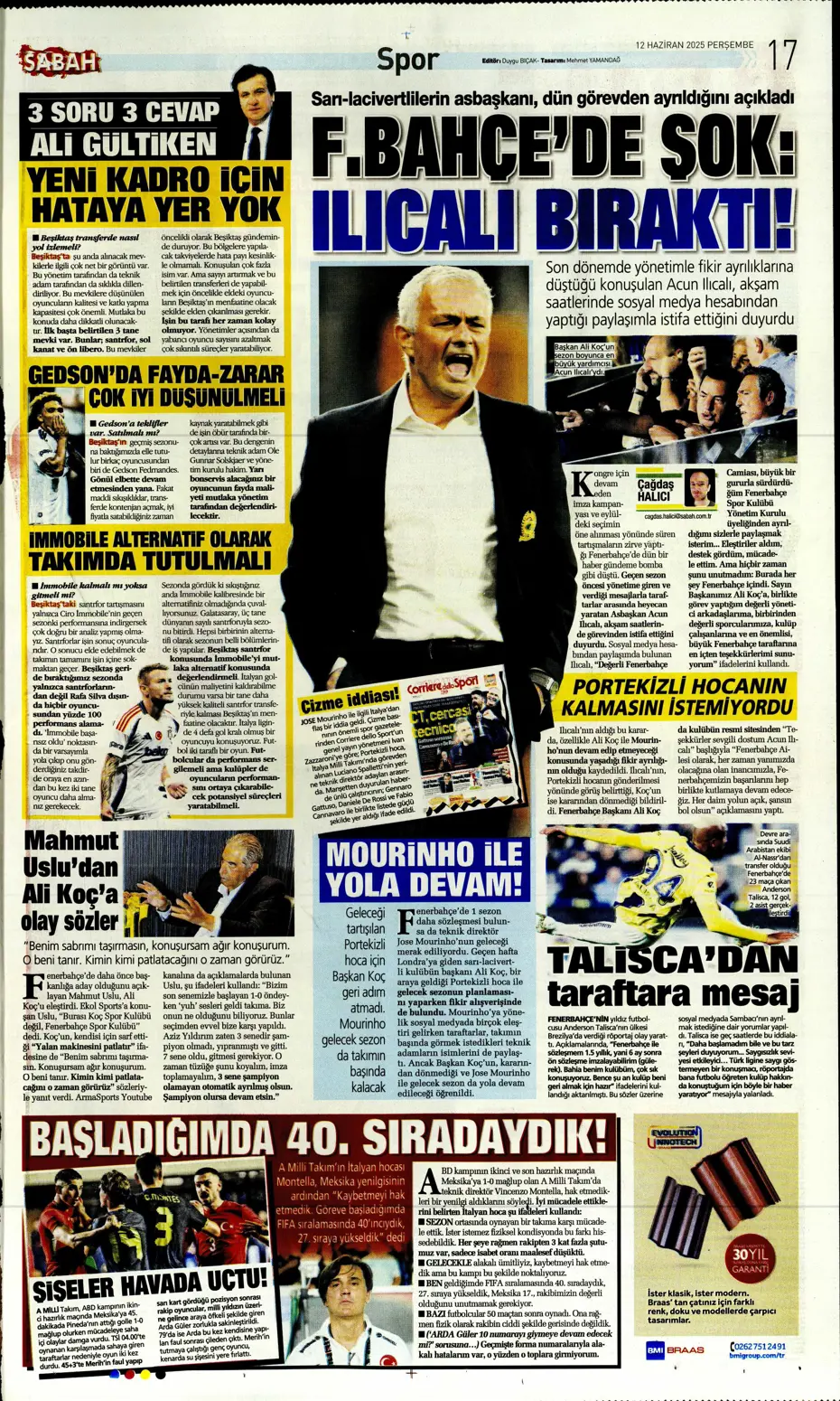 "Osimhen'in yerine En-Nesyri" | Sporun manşetleri - 9