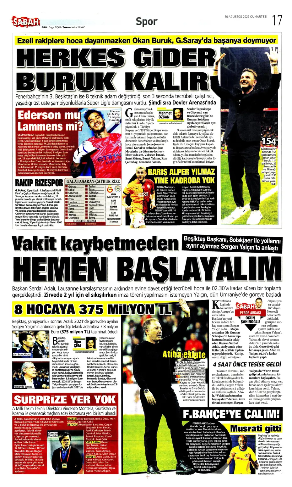 "Jose Mourinho'nun yerine 4 aday" | Sporun manşetleri - 9