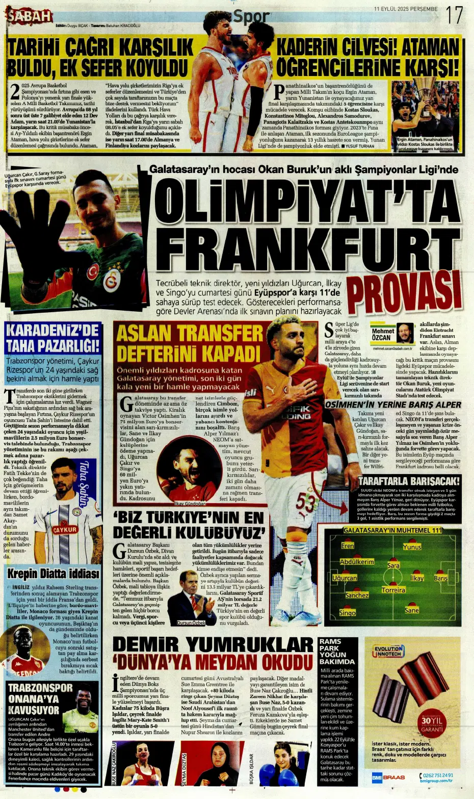 "Laporte ile mutlu son" | Sporun manşetleri - 7