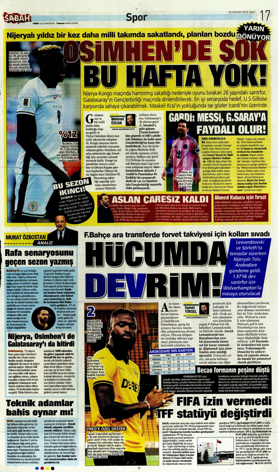 "Fenerbahçe'ye Diego Carlos piyangosu vurdu" | Sporun manşetleri - 10