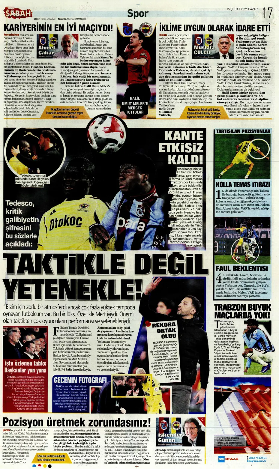 "Eyvah! Galatasaray'da Yunus Akgün endişesi" | Sporun manşetleri - 15 "Eyvah! Galatasaray'da Yunus Akgün endişesi" | Sporun manşetleri - 15