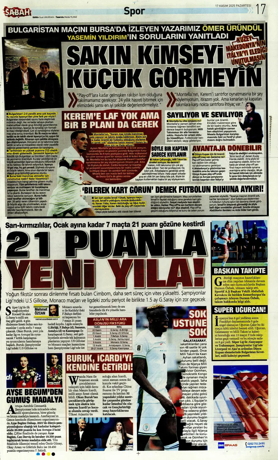 "Tedesco ilk bileti kesti: "Kendine takım bul" | Sporun manşetleri - 9 "Tedesco ilk bileti kesti: "Kendine takım bul" | Sporun manşetleri - 9