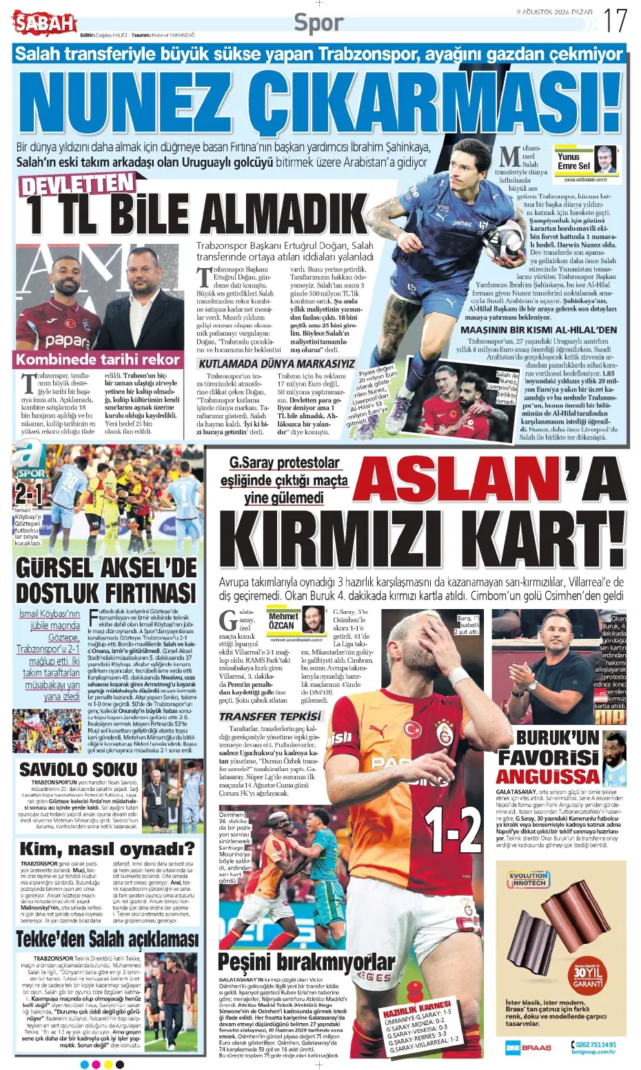 Fenerbahçe'de yaprak dökümü! Çağlar Söyüncü dahil tam 11 futbolcu | Sporun manşetleri - 19 Fenerbahçe'de yaprak dökümü! Çağlar Söyüncü dahil tam 11 futbolcu | Sporun manşetleri - 19