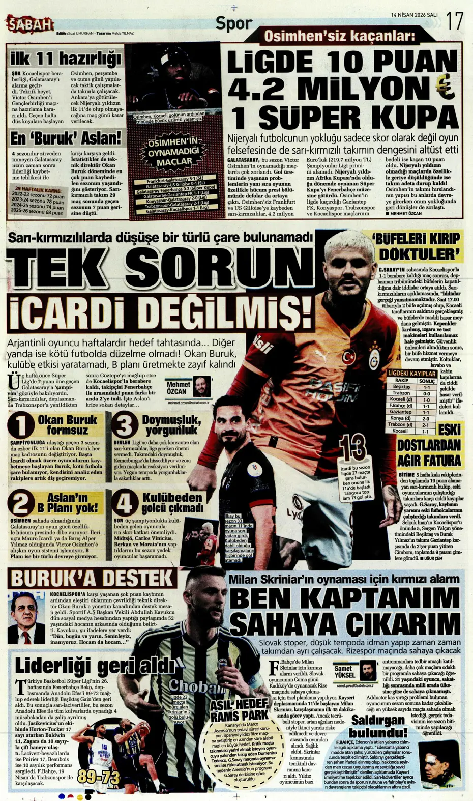 Tedesco takımdan ayrılmasına izin verdi, Fenerbahçe'ye veda ediyor | Sporun manşetleri - 15