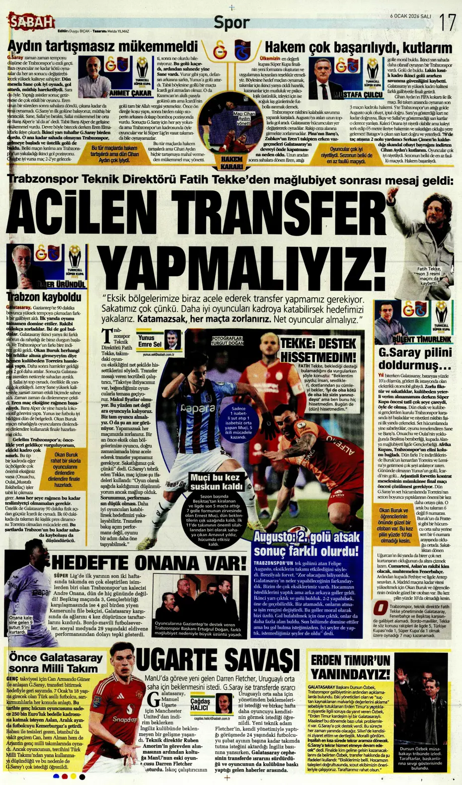 "Lookman Afrika Kupası'ndan direkt İstanbul'a" | Sporun manşetleri - 3 "Lookman Afrika Kupası'ndan direkt İstanbul'a" | Sporun manşetleri - 3
