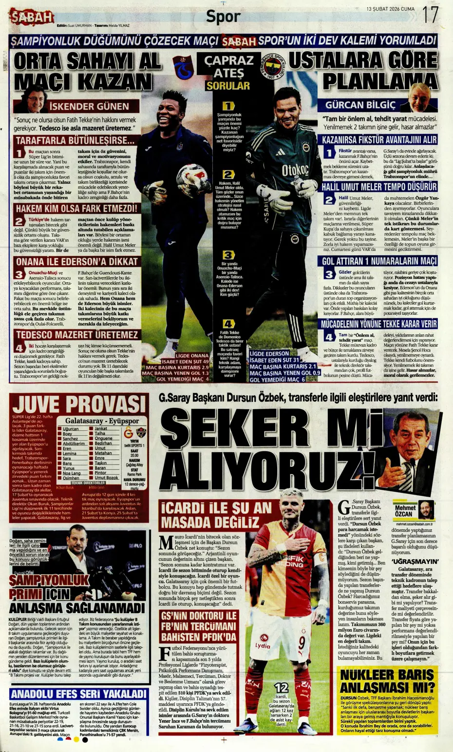 "Tedesco teklifi kabul etmeye yakın" | Sporun manşetleri - 4