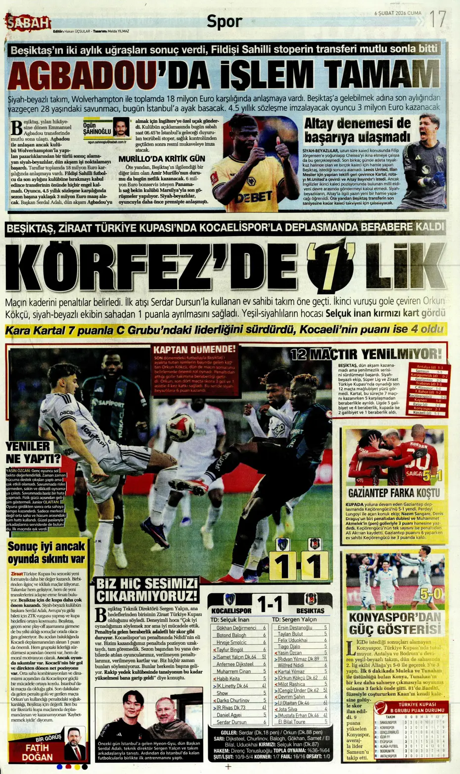 "Transferin son günü Aral Şimşir bombası" | Sporun manşetleri - 7 "Transferin son günü Aral Şimşir bombası" | Sporun manşetleri - 7