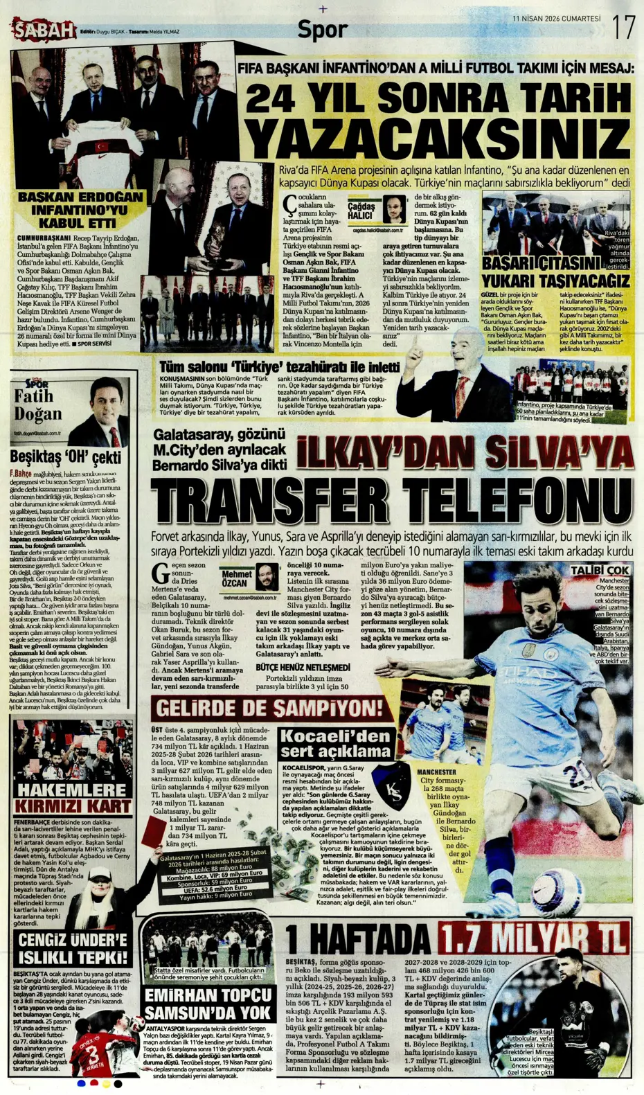 "Devler Osimhen için sırada" | Sporun manşetleri - 14