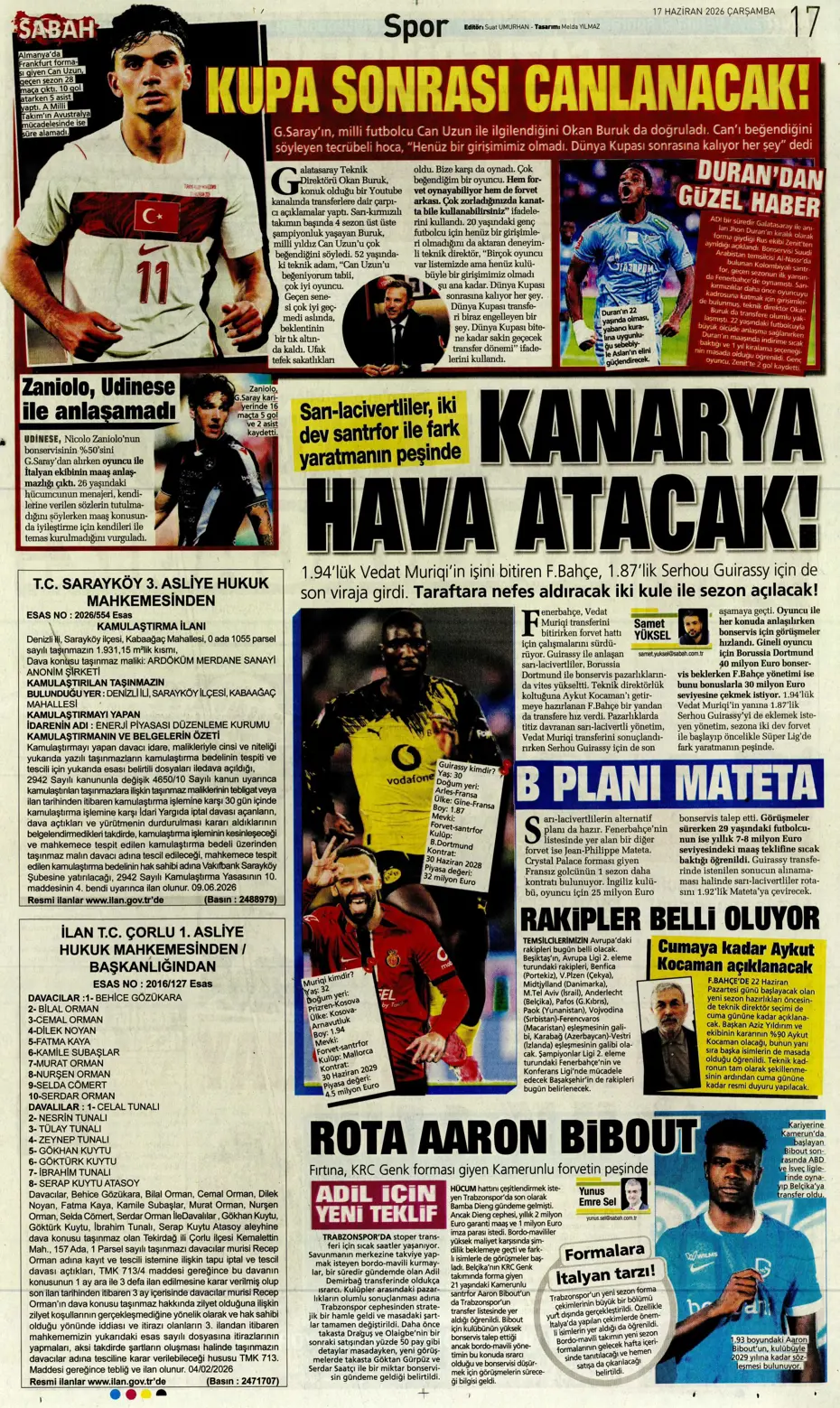 Fenerbahçe'de Oosterwolde dışında 3 ayrılık daha | Sporun manşetleri - 8