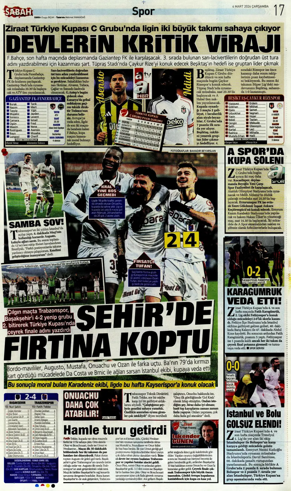"Anlaşma tamam, sezon sonunda Fenerbahçe'den ayrılıyor" | Sporun manşetleri - 2 "Anlaşma tamam, sezon sonunda Fenerbahçe'den ayrılıyor" | Sporun manşetleri - 2