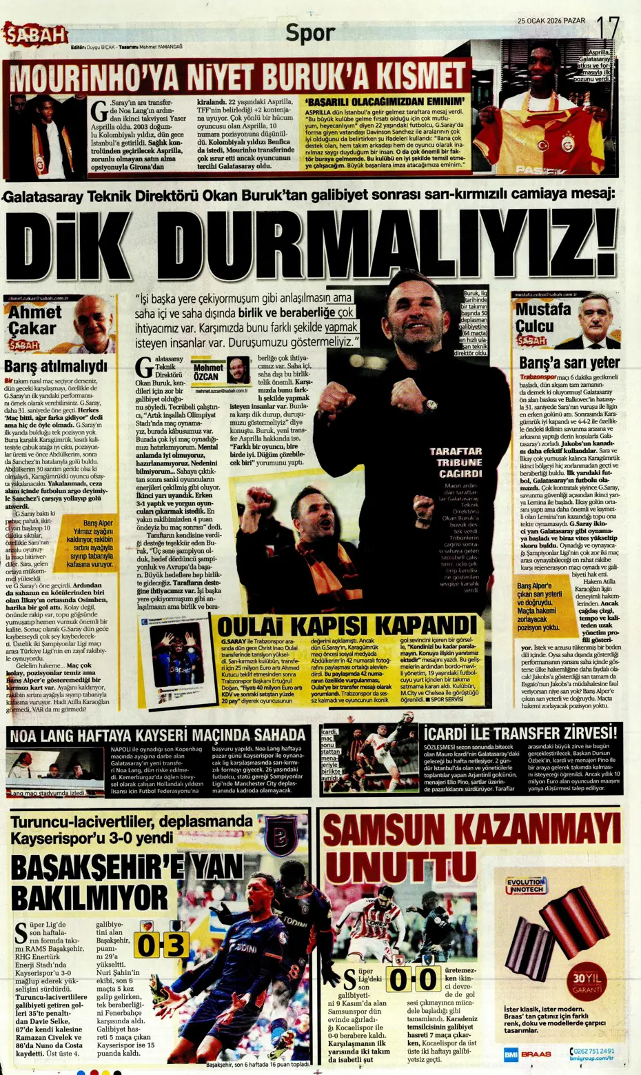 "Asprilla sonrası Galatasaray'ın 3. transferi de belli oldu" | Sporun manşetleri - 15