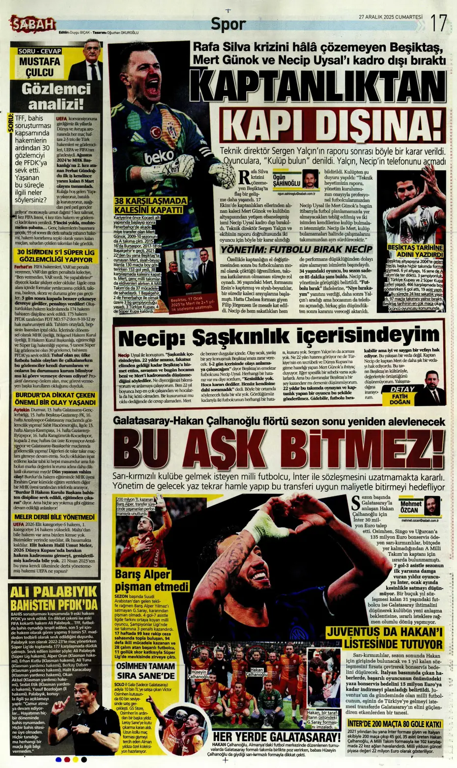 "Fenerbahçe'de 7 ayrılık birden" | Sporun manşetleri - 7 "Fenerbahçe'de 7 ayrılık birden" | Sporun manşetleri - 7