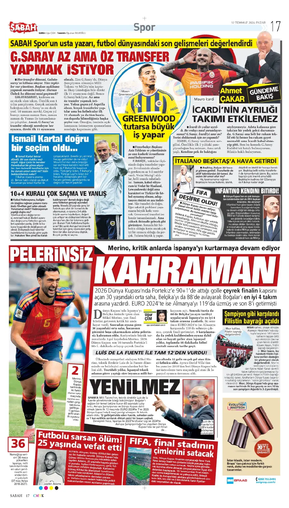 Galatasaray'a 50 milyon euroluk yıldız! İlk görüşme gerçekleşti | Sporun manşetleri - 14
