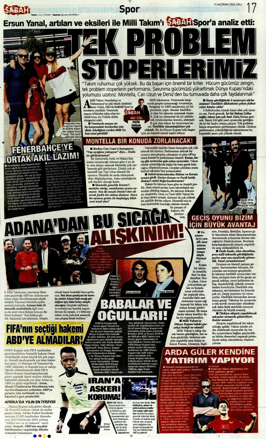 Aziz Yıldırım sonrası ilk ayrılık için İstanbul'a geliyorlar | Sporun manşetleri - 5 Aziz Yıldırım sonrası ilk ayrılık için İstanbul'a geliyorlar | Sporun manşetleri - 5