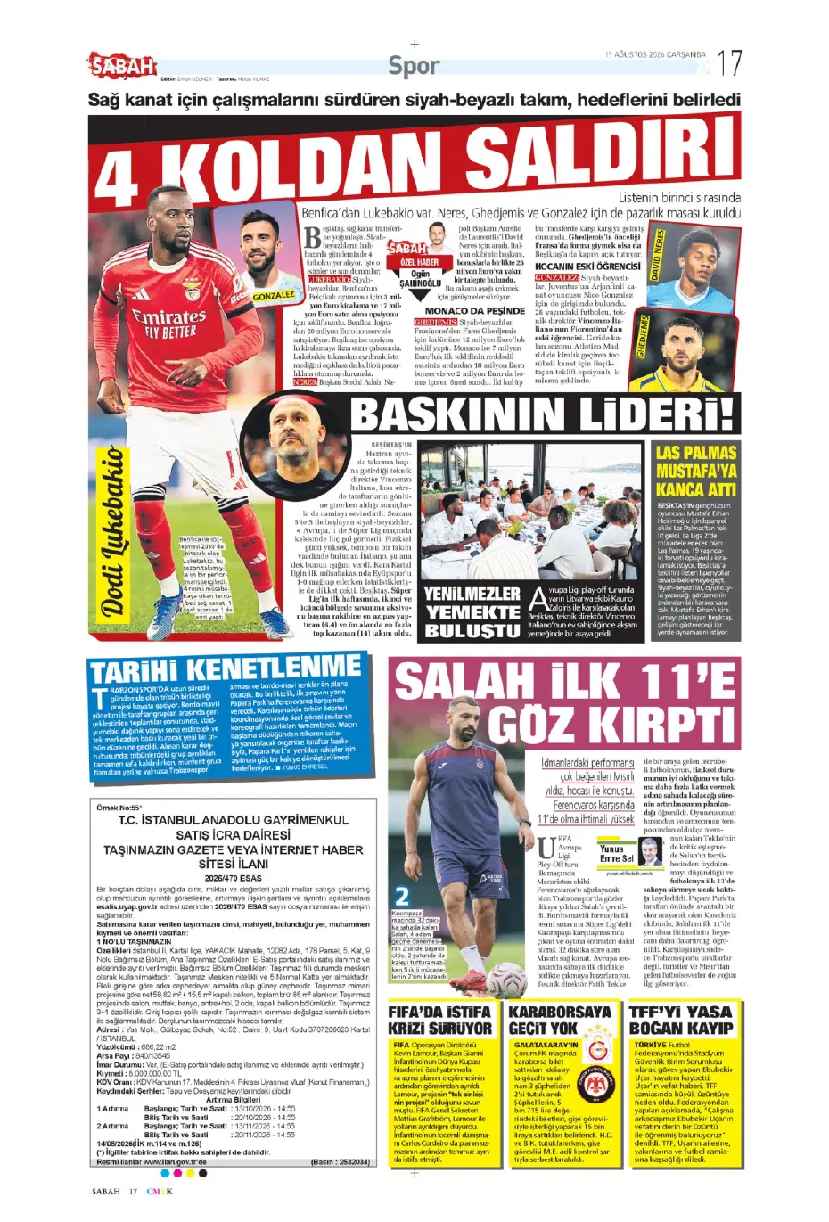 "Batrakov: Galatasaray'a gidiyorum" | Sporun manşetleri - 26