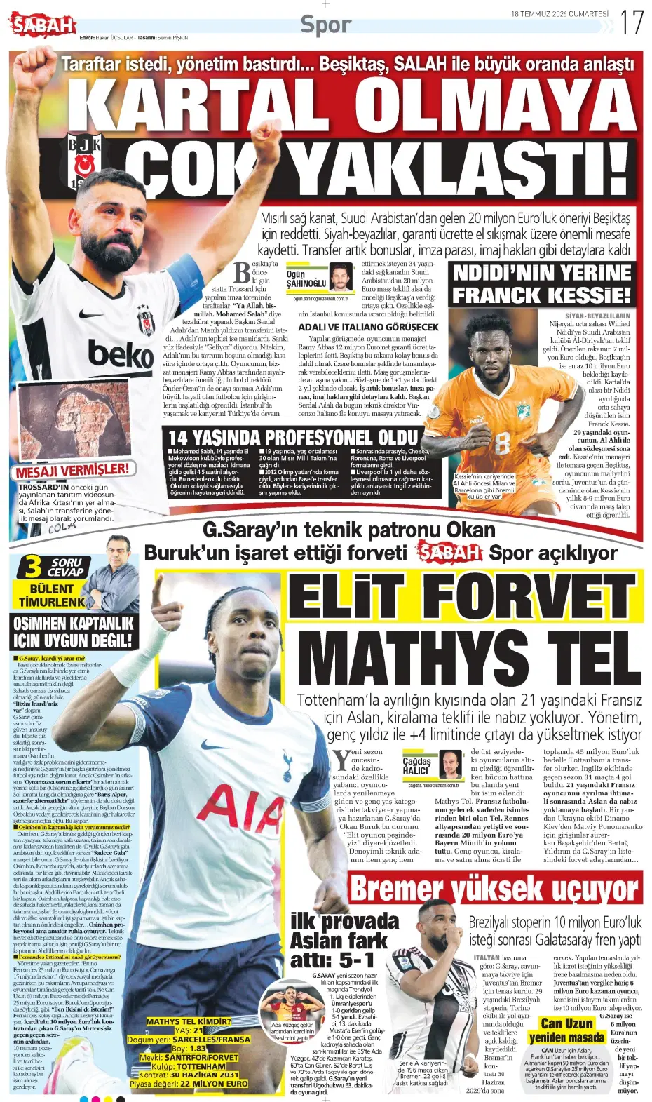 Ve Onuachu'nun bonservisi belli oldu! Fenerbahçe... | Sporun manşetleri - 22