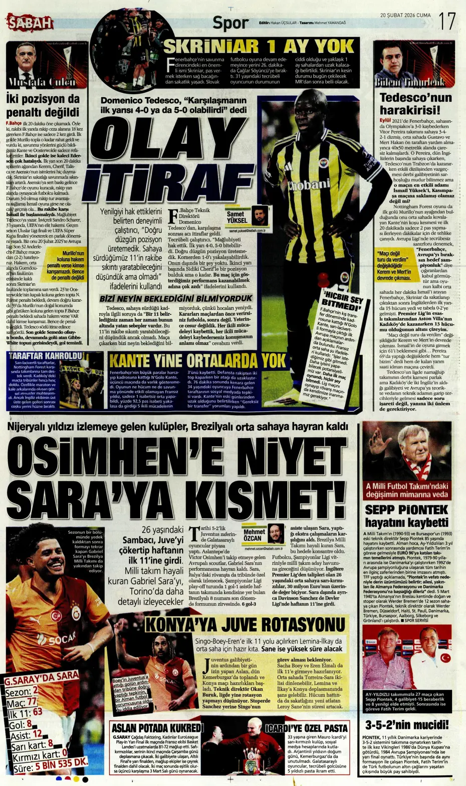 "Vitor Pereira Fenerbahçe'yi mat etti" | Sporun manşetleri - 9