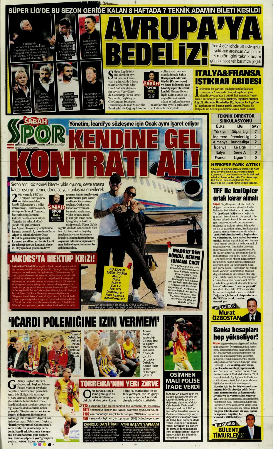 "Sadettin Saran ilk transferini milli yıldızla yapıyor" | Sporun manşetleri - 10