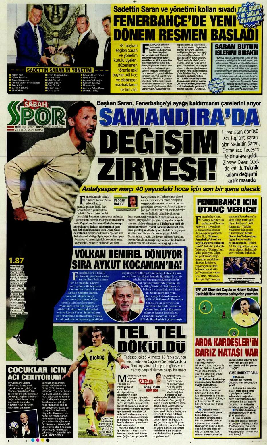 "Volkan Demirel'den Fenerbahçe'ye cevap" | Sporun manşetleri - 11
