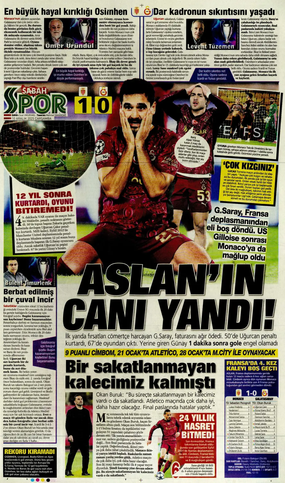 "Galatasaray 10 saniyede yıkıldı" | Sporun manşetleri - 17