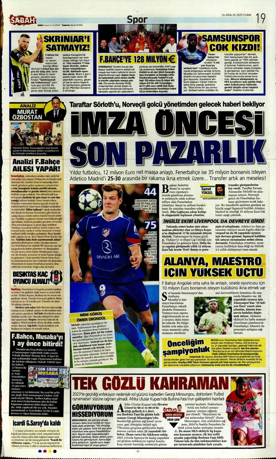 "Kerem Aktürkoğlu'na beklenmedik talip çıktı" | Sporun manşetleri - 3