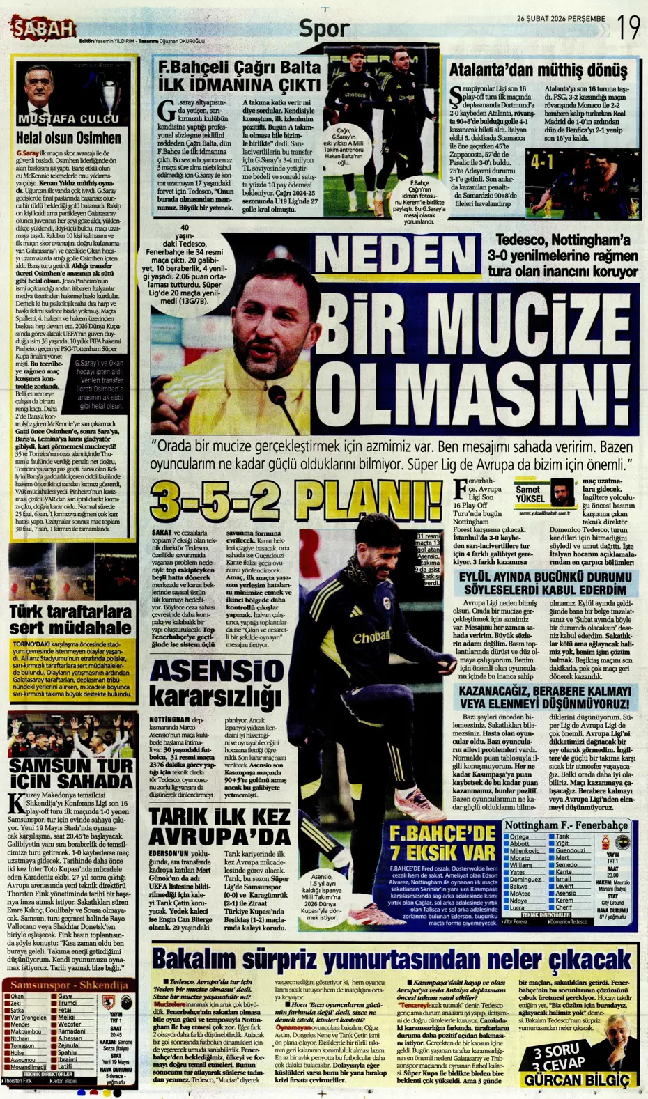 "Galatasaray kabustan zafer çıkardı" | Sporun manşetleri - 11