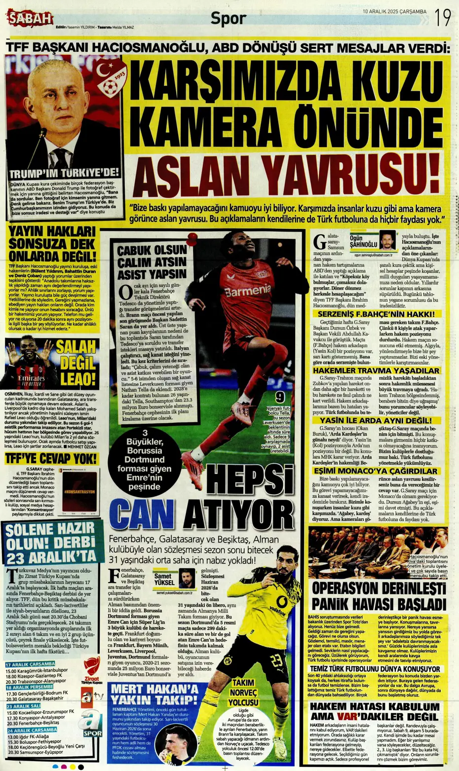 "Galatasaray 10 saniyede yıkıldı" | Sporun manşetleri - 6