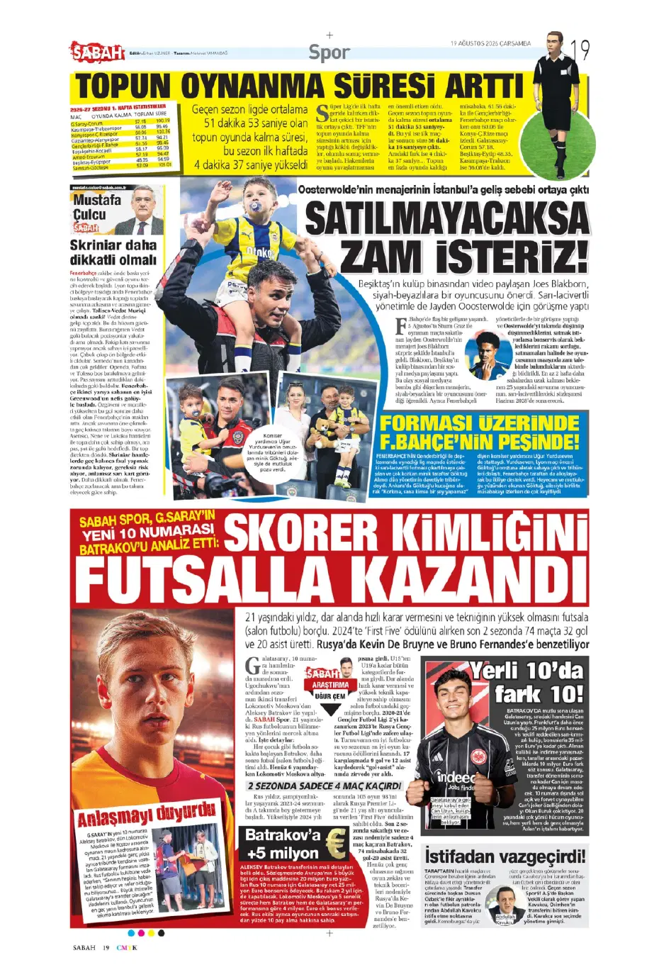 "Batrakov: Galatasaray'a gidiyorum" | Sporun manşetleri - 25
