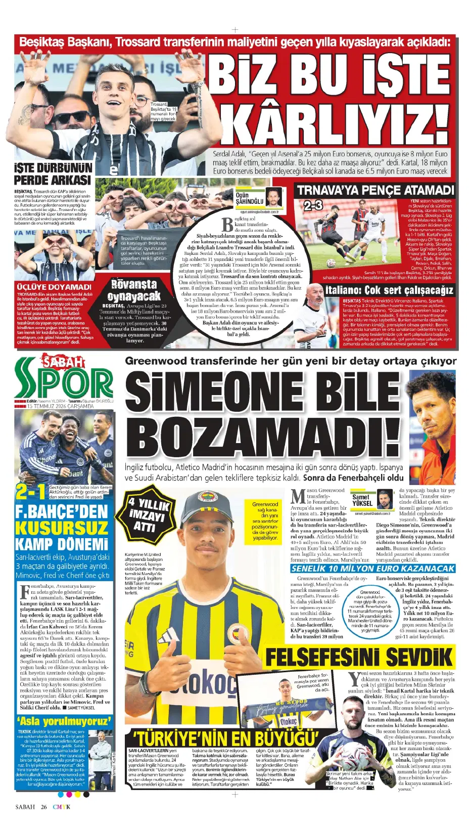 "Sıra geldi Rashford'a" | Sporun manşetleri - 19