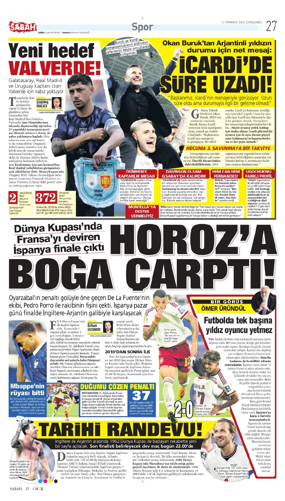 "Sıra geldi Rashford'a" | Sporun manşetleri - 21