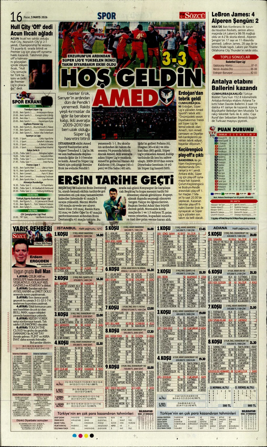 Galatasaray dördüncüyü ararken dört yedi | Sporun manşetleri - 1 Galatasaray dördüncüyü ararken dört yedi | Sporun manşetleri - 1