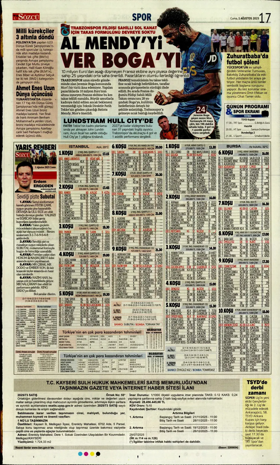 "Ederson için geri sayım" | Sporun manşetleri - 7