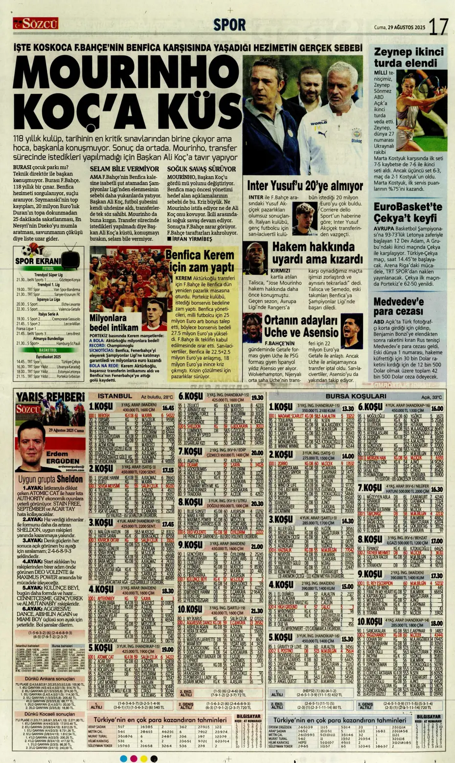"Avrupa da gitti Solskjaer de" | Sporun manşetleri - 9