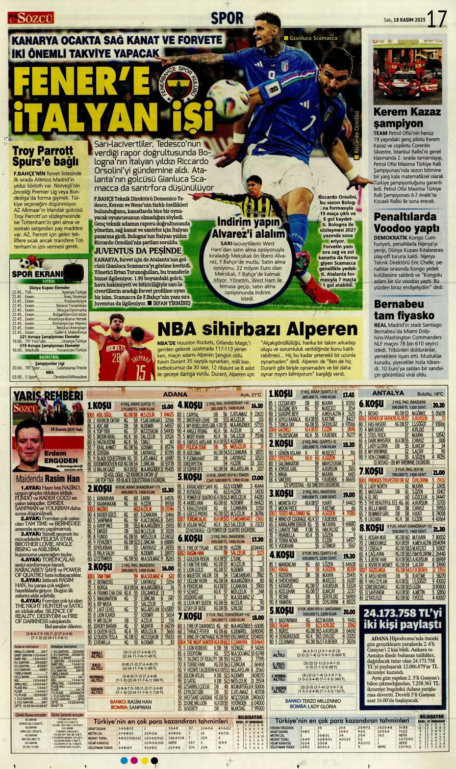 "Fenerbahçe'ye Diego Carlos piyangosu vurdu" | Sporun manşetleri - 9