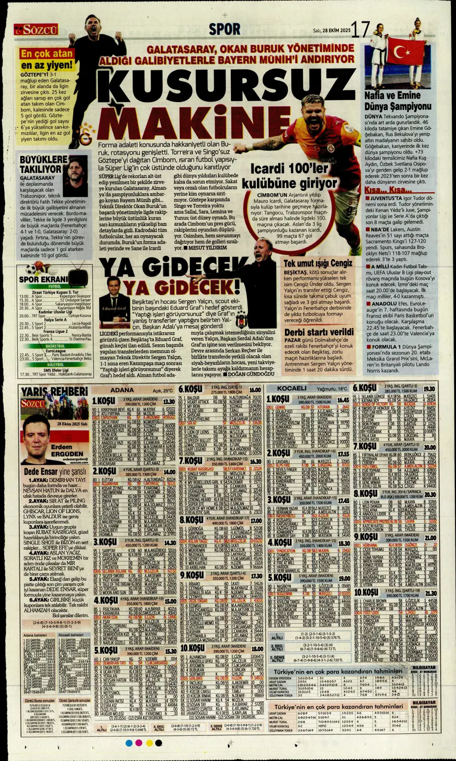 "Galatasaray'dan ocakta 2 bomba transfer" | Sporun manşetleri - 10 "Galatasaray'dan ocakta 2 bomba transfer" | Sporun manşetleri - 10