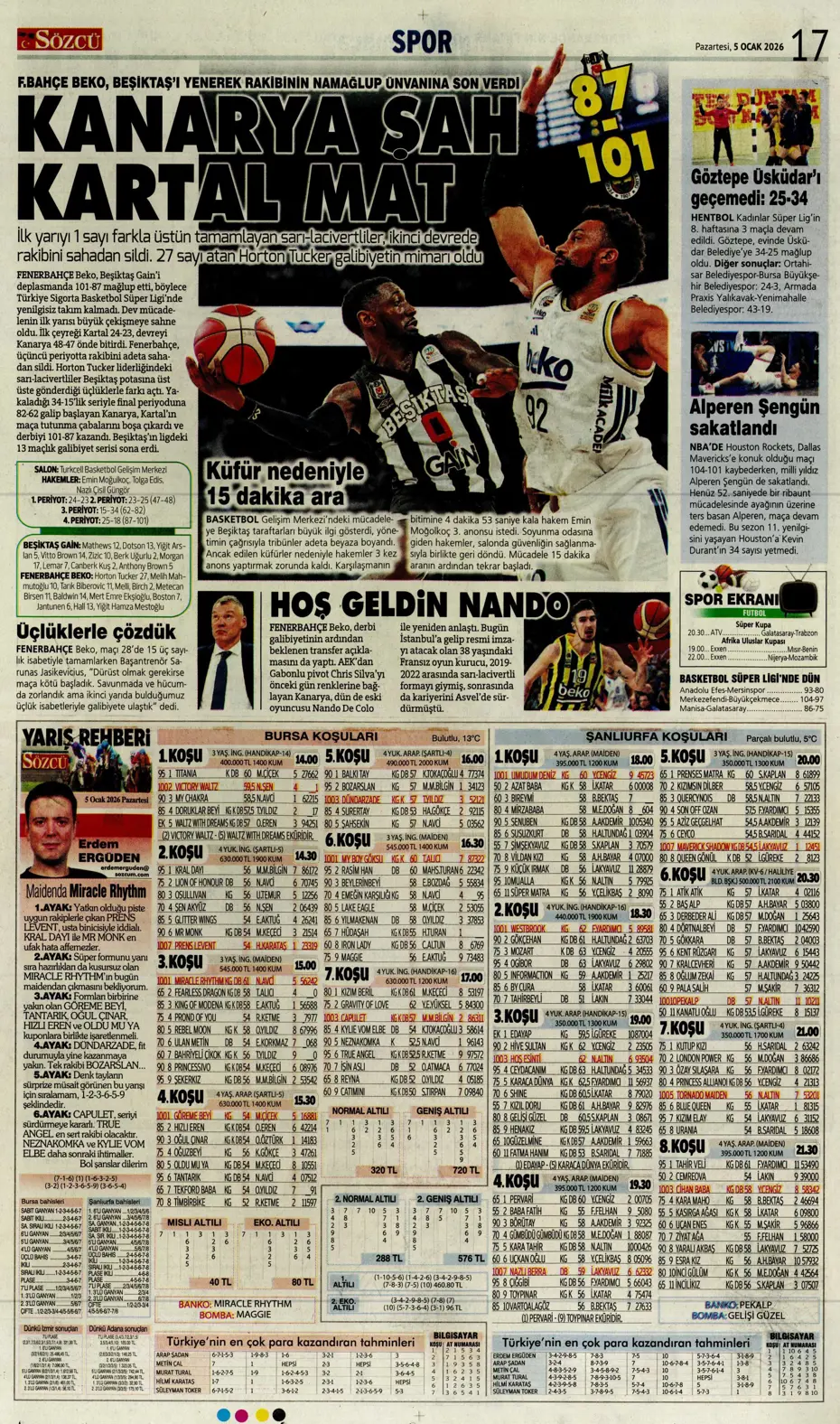 "Fenerbahçe'ye yeni yılın ilk piyangosu Sofyan Amrabat'tan" | Sporun manşetleri - 4