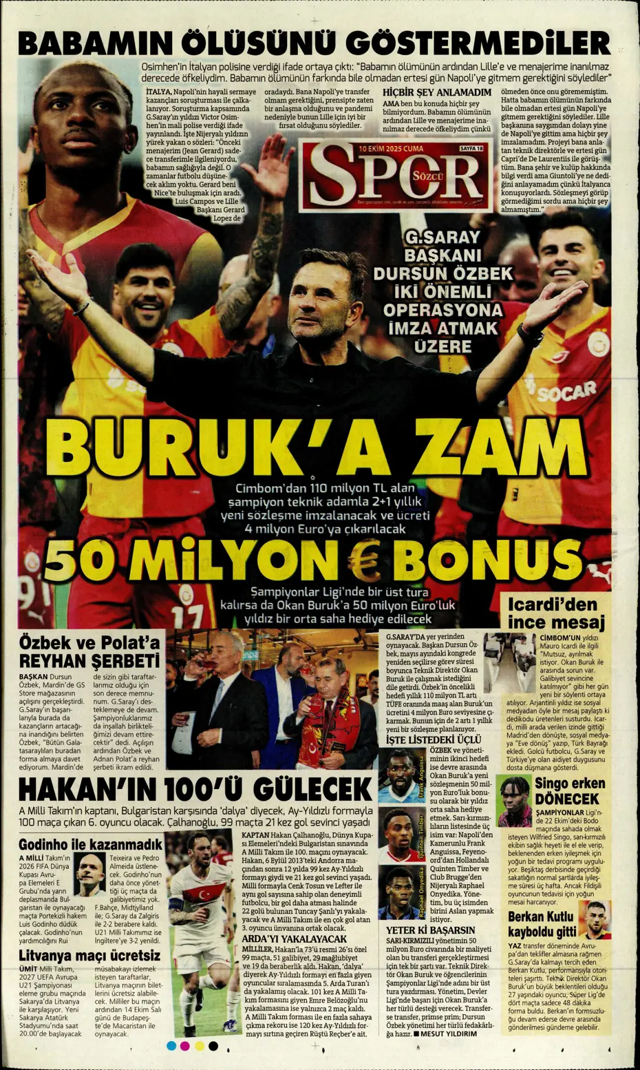 "Sadettin Saran ilk transferini milli yıldızla yapıyor" | Sporun manşetleri - 8