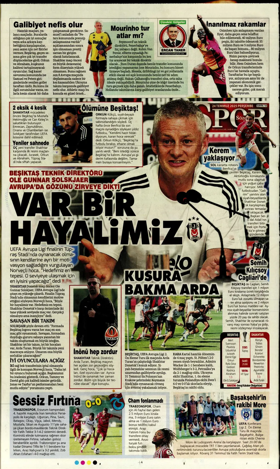 "Enzo Millot Aslan oluyor" | Sporun manşetleri - 10