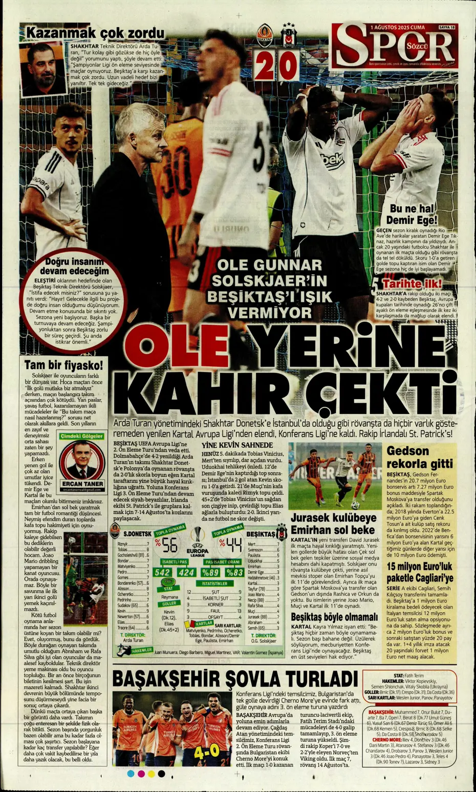 "Ederson için geri sayım" | Sporun manşetleri - 6