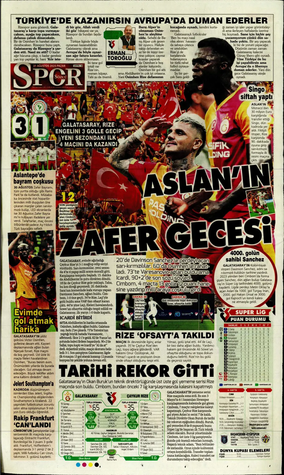 "Roger Schmidt'ten Fenerbahçe kararı" | Sporun manşetleri - 8