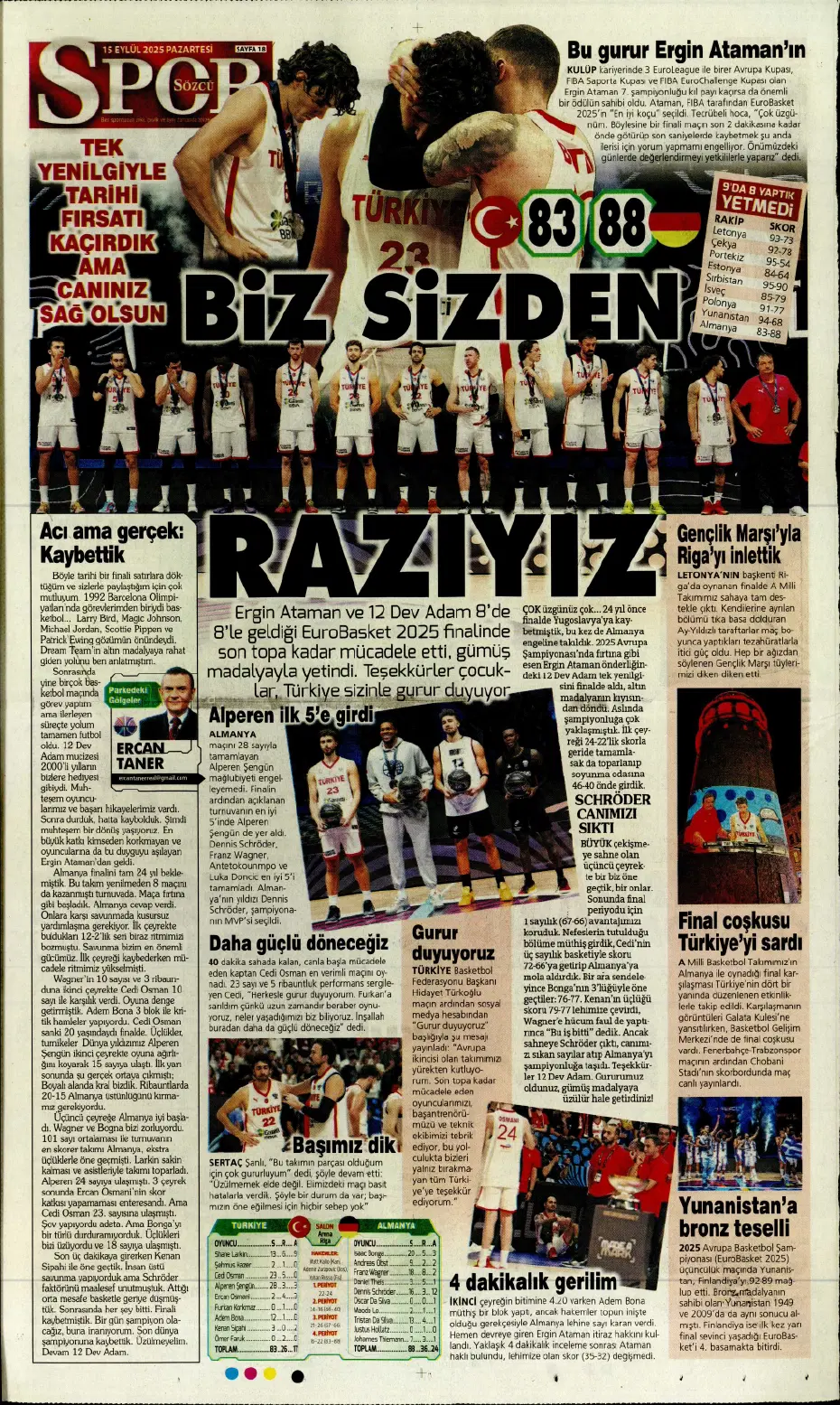 "Galatasaray'da Leroy Sane sıkıntısı" | Sporun manşetleri - 7